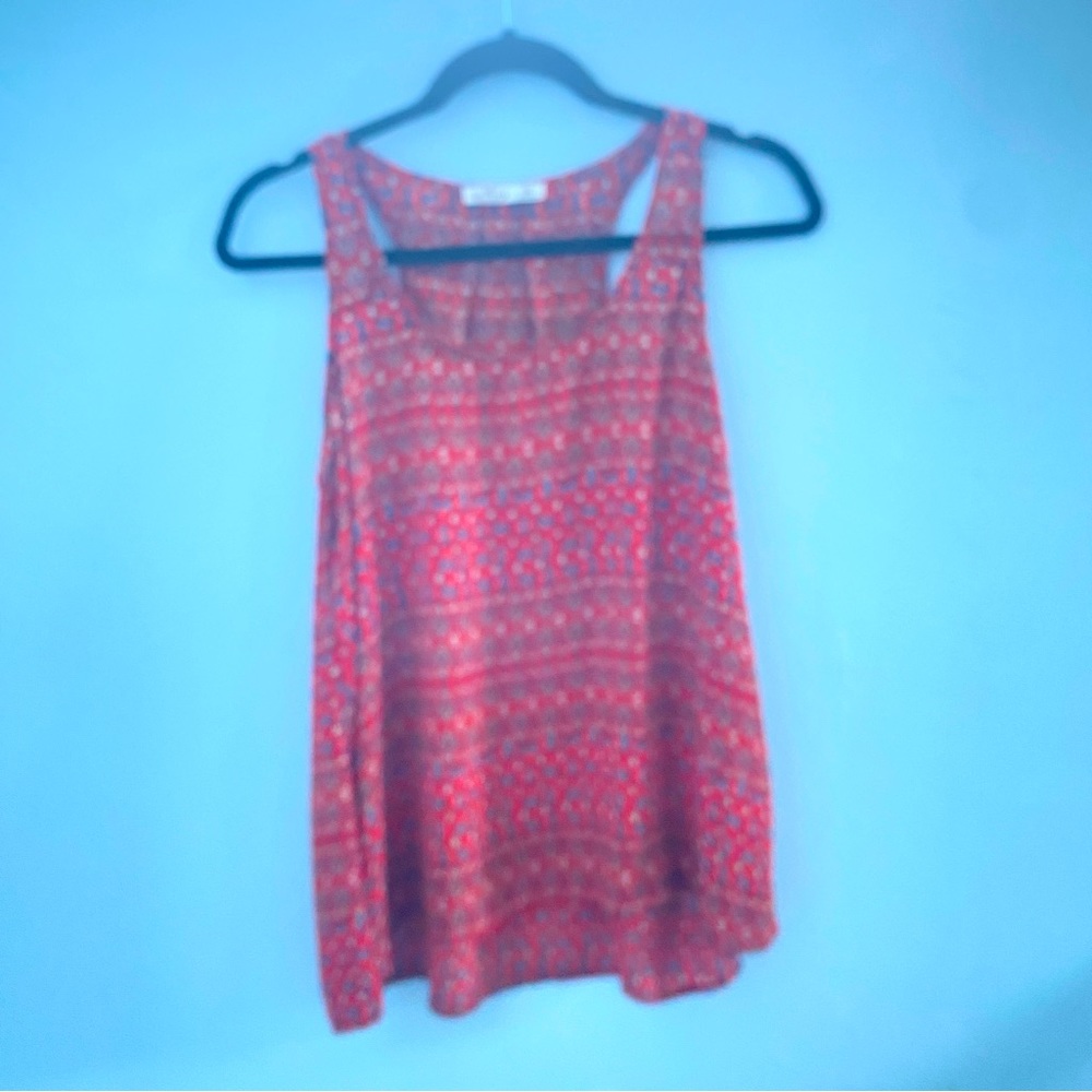 Hollister Juniors Ladies Medium Sleeveless Red Floral Top Blouse